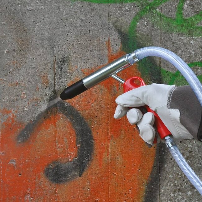 SODA BLASTER MET ZUIGBUIS