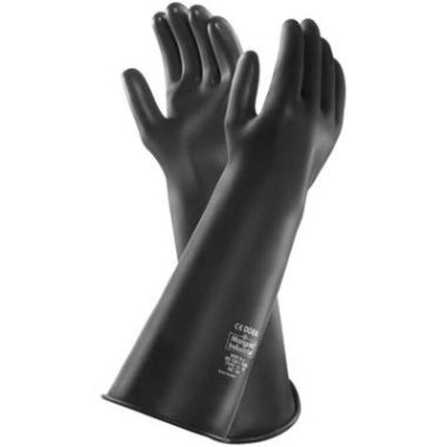 Straalhandschoenen rubber | ongevoerd | 432 mm.