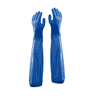 Straalhandschoenen PVC | 650 mm.