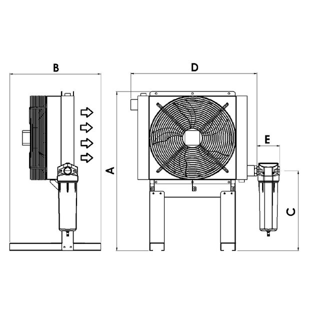 PERSLUCHT NAKOELER | 10,4 M³/MIN. | 230/50 VOLT