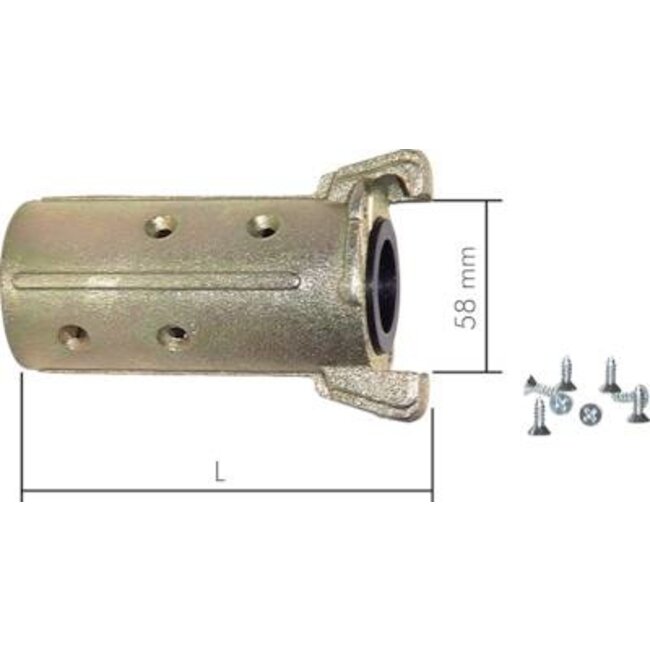 KLAUWKOPPELING STRAALSLANG - CQT/L