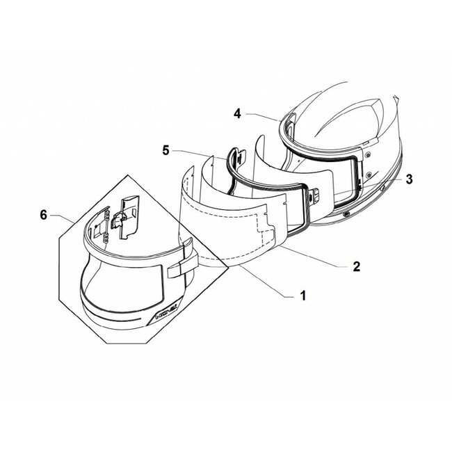 SPATRUITEN VOOR STRAALHELM NOVA 3