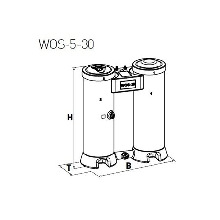 COMPRAG Olie-/waterafscheider voor condensaat WOS-20