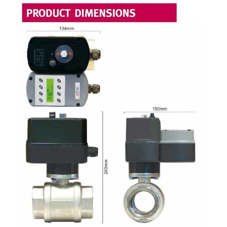 JORC DRUKHOUDVENTIEL - 2” - 230 VAC - 16 BAR