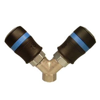 Prevost SNELKOPPELING BLAUW ISG011 Y-STUK MET BINNEN DRAAD