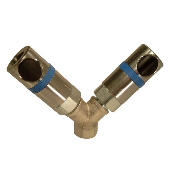 SNELKOPPELING RCS 06 ISO6150C met buitendraad Y-stuk