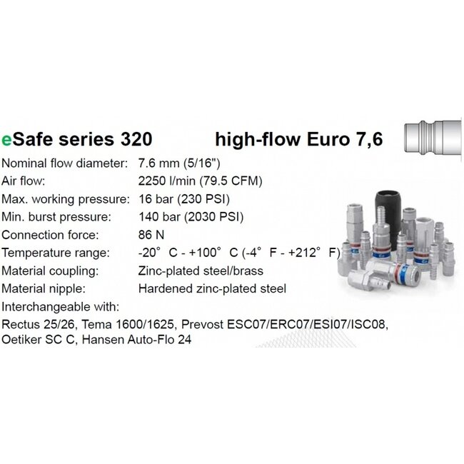 Veiligheidskoppeling 320 eSafe | EURO | BI-draad