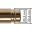 Snelkoppeling NW15 | Messing | BU-draad | 5000 l/min
