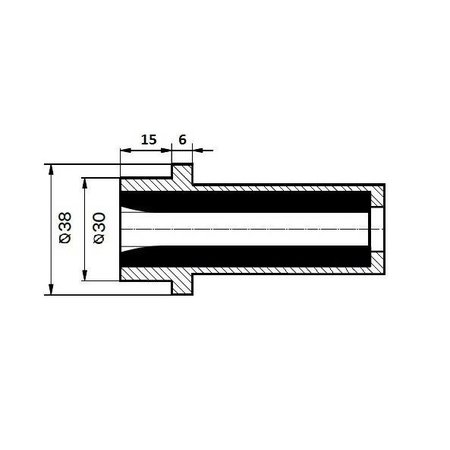 PROFI-PRODUCT BORIUM-CARBIDE NOZZLES RBC RECHTE NOZZLES