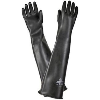 Straalhandschoenen rubber | 610 mm.