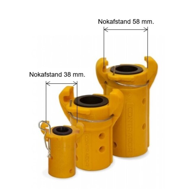 KLAUWKOPPELING STRAALSLANG NYLON - CQP