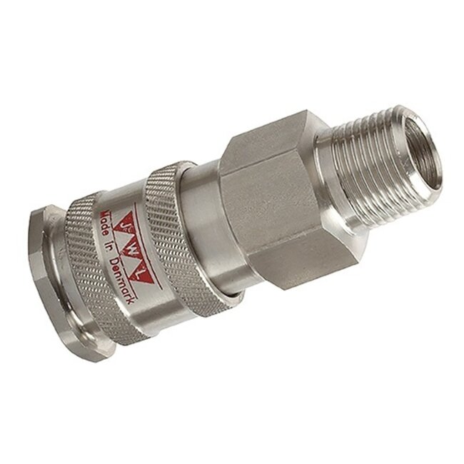 JWL SNELKOPPELING RVS AISI-316 - EURO BSPT Male
