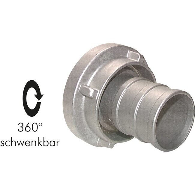 Storz koppeling | met slangtule | voor PVC/Rubber-slang | Aluminium