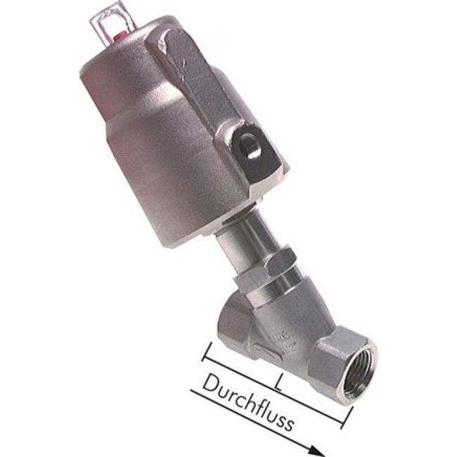 2/2 NO Pneumatische klepafsluiter | Edelstaal