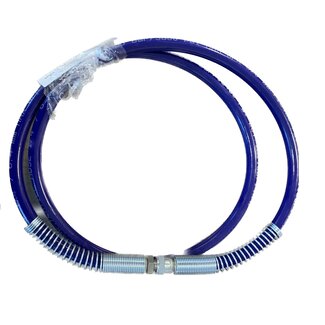VERFSPUITSLANG 260 bar - 1/4" ID | lengte 1,5 meter | 1/4" NPS [FxM] - SS