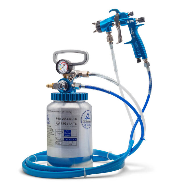 PRONA DRUKVATSET MET L.D.PISTOOL R210 | ALUMINIUM | INHOUD 2 LITER