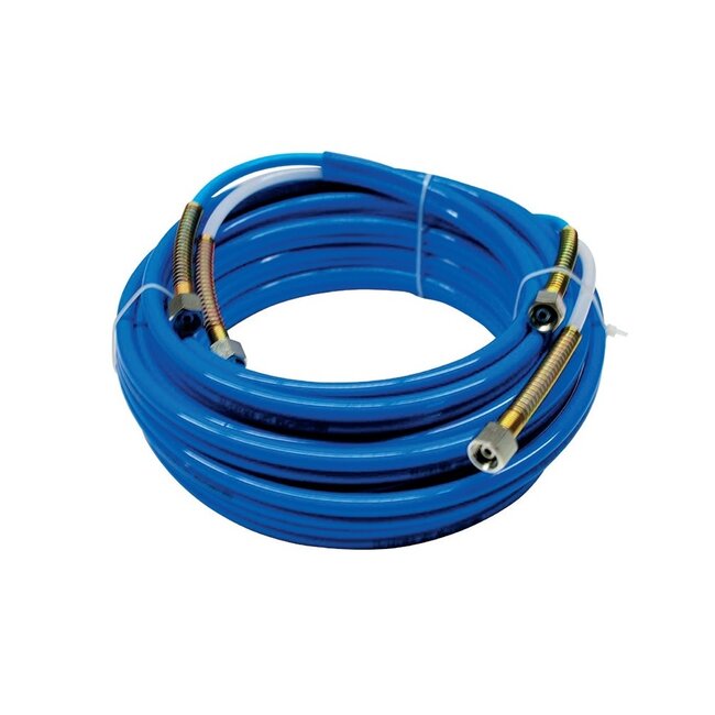 Twin-hose [MANTEL] Verfspuitslang LD - 6 mm ID | lengte 15 meter | 1/4" - 1/4"