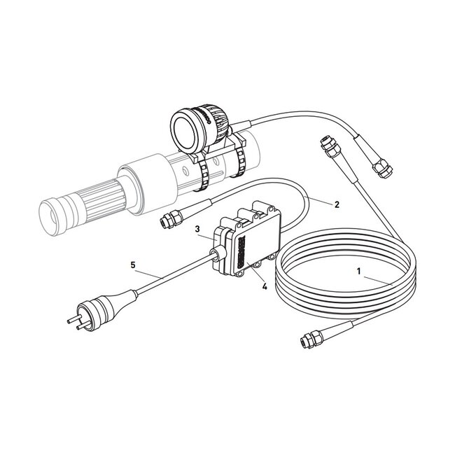 COMPLETE SET LED STRAALLAMP MET TRAFO EN KABEL; TYPE ABL-II
