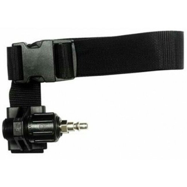 Flowregelaar met riem voor straalhelm Nova