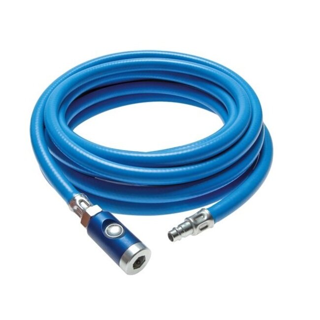PVC-PERSLUCHTSLANG  | GEMONTEERD Euro profiel Drukknop | 5 meter