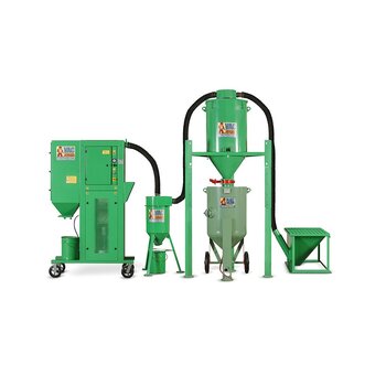 Straalmiddel recyclingsystemen