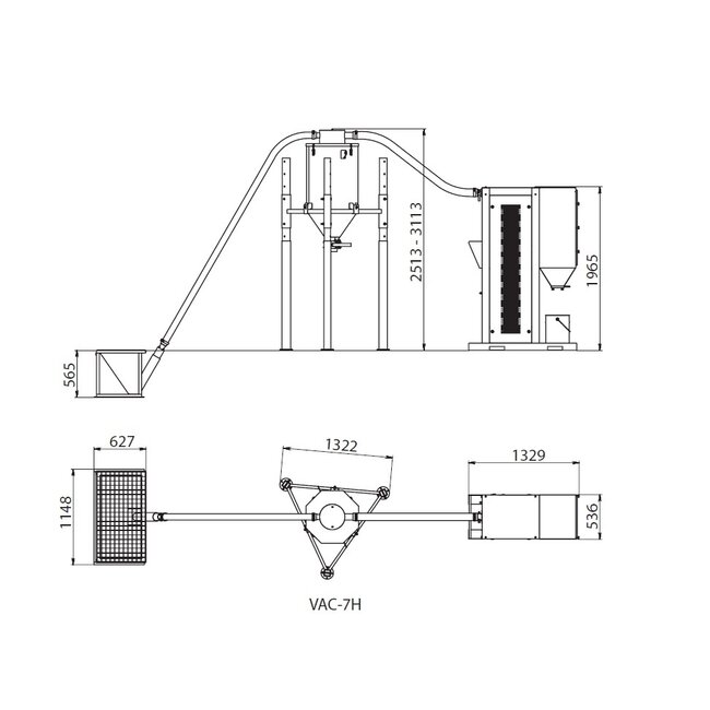 STRAALMIDDEL RECYCLINGSUNIT VAC-7H