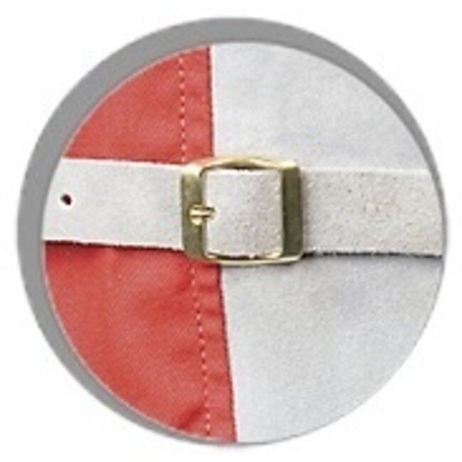 STRAALOVERALL MET LEER VERSTERKT