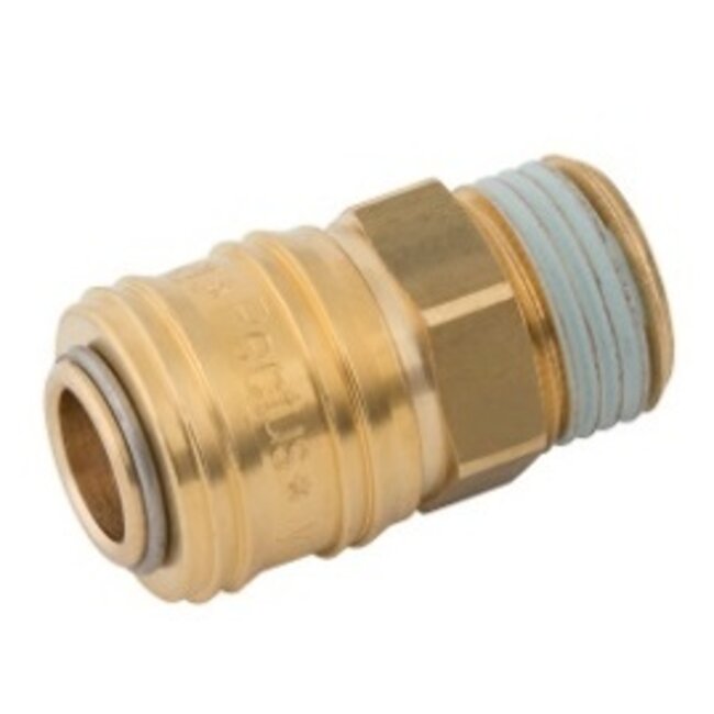 RECTUS SNELKOPPELING MESSING - EURO - BSP Male