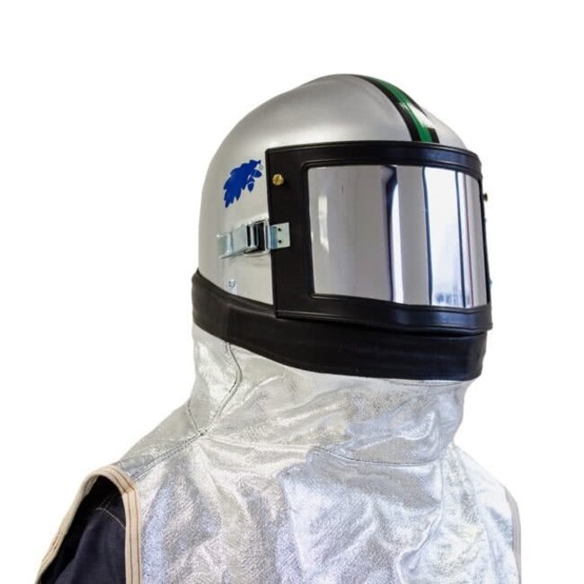 METALLISEERHELM LUNA MET PELERINE