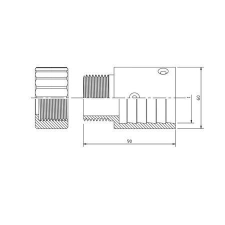 PROFI-PRODUCT NOZZLE-HOUDER ALUMINIUM - NHA-M