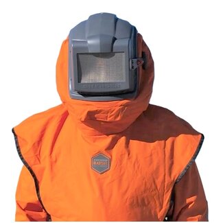 BLASTSAFE™  Straalhelm Blastsafe™  Orgin met 3M Peltor Optime3