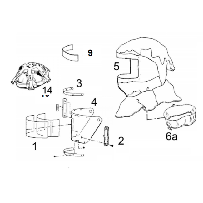 ONDERDELEN LUCHTKAP JUNIOR B - PL/VL