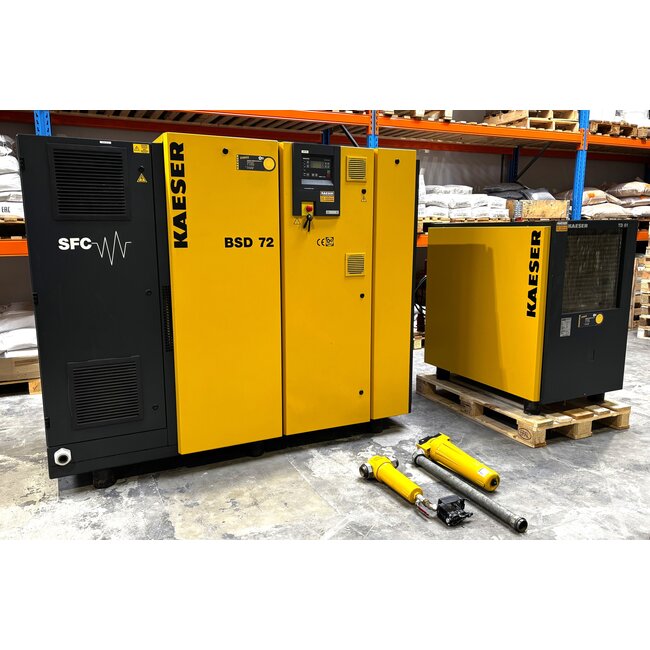 GEBRUIKTE KAESER COMPRESSOR BSD72SFC + DROGER TD61