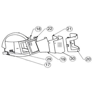 Resin Spatruiten voor Straalhelm ReS4 [VEGA]