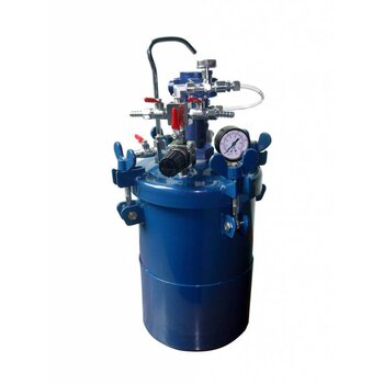 Drukvaten  met pneumatisch werk