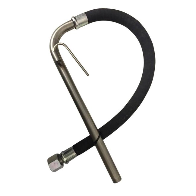 AANZUIGSLANGEN | STAINLESS STEEL | RECHT | M36x2
