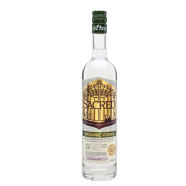 Sacred, Organic Vodka, 40%, 70cl