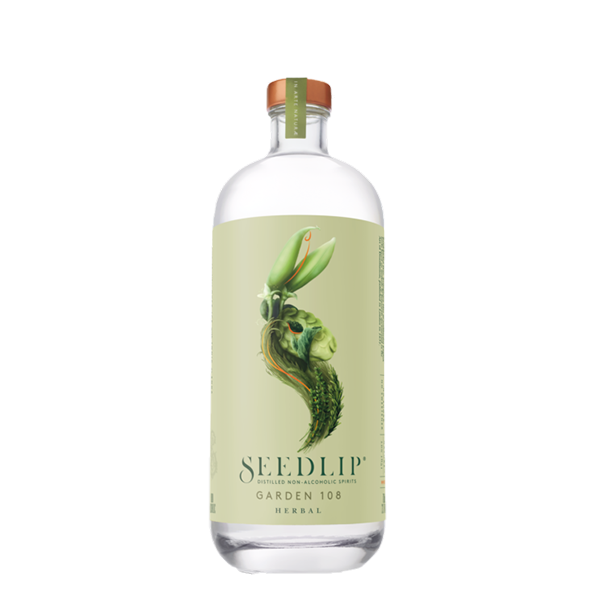 Non-alcohol Seedlip gin, Garden 108, 70cl