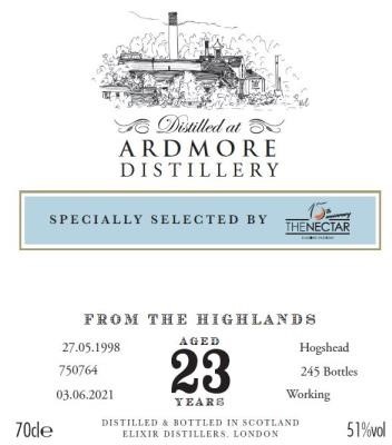 Ardmore 23y, 1998, The Single Malts of Scotland, 51%, 70cl