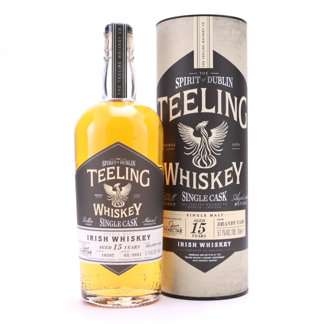 Teeling, 15y, Single Cask, Brandy Cask, 57.7%, 70cl