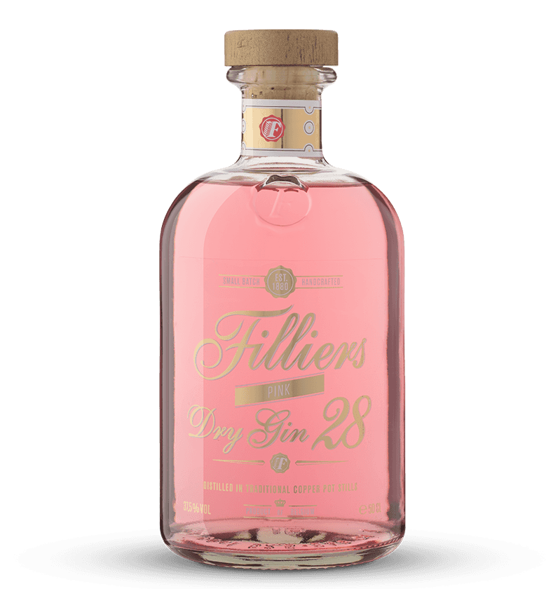 Filliers Pink Dry Gin 28, 37,5%, 50cl