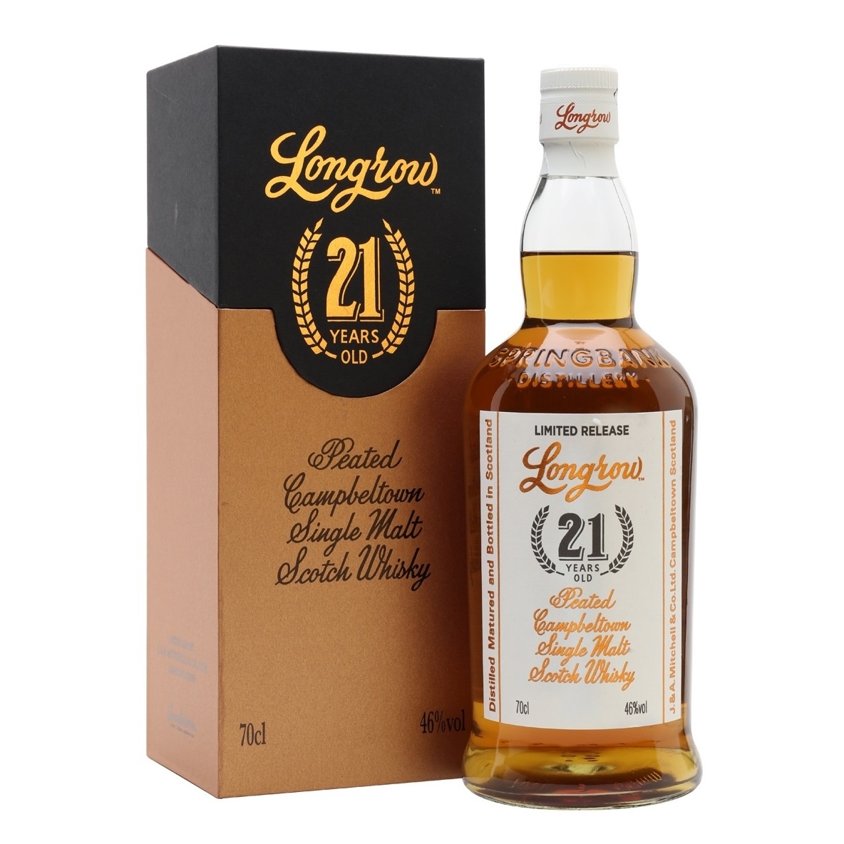 Springbank Distillery Springbank Distillery, Longrow, 21y, 46%, 70cl