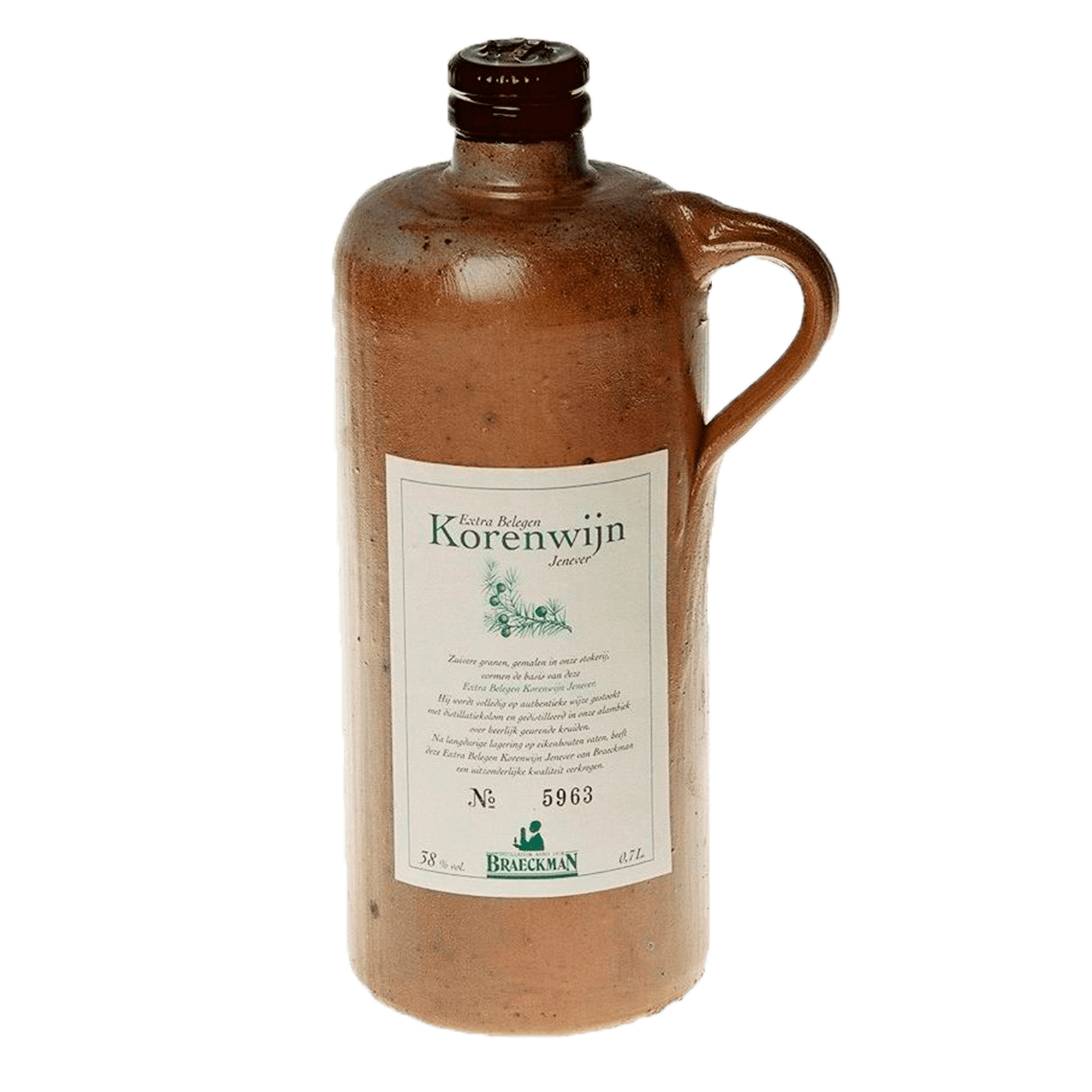 Braeckman, Extra aged korenwijn genever, 38%, 70 cl