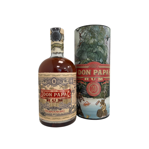 Don Papa, 7y, CANNISTER 20y PREMIUM SPIRITS 40%, 70cl