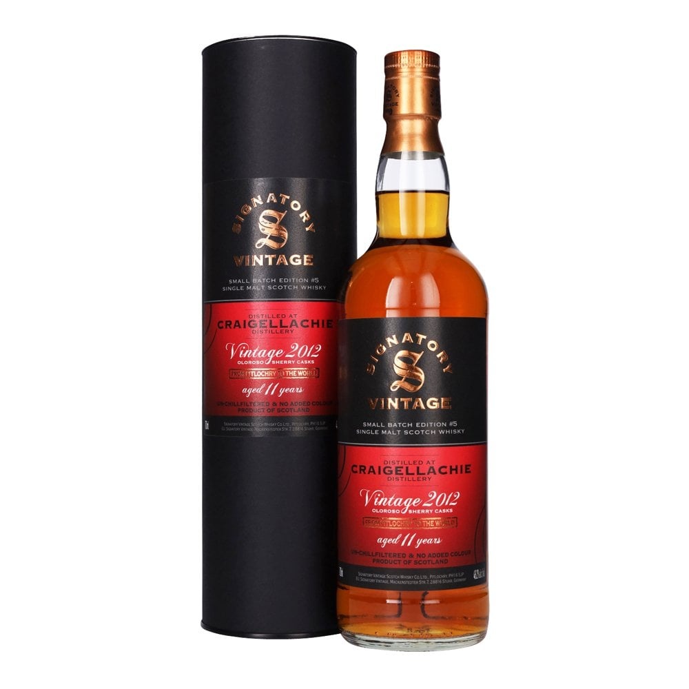 Signatory Vintage Craigellachie, 2012, 48.2%, 11y, 70cl