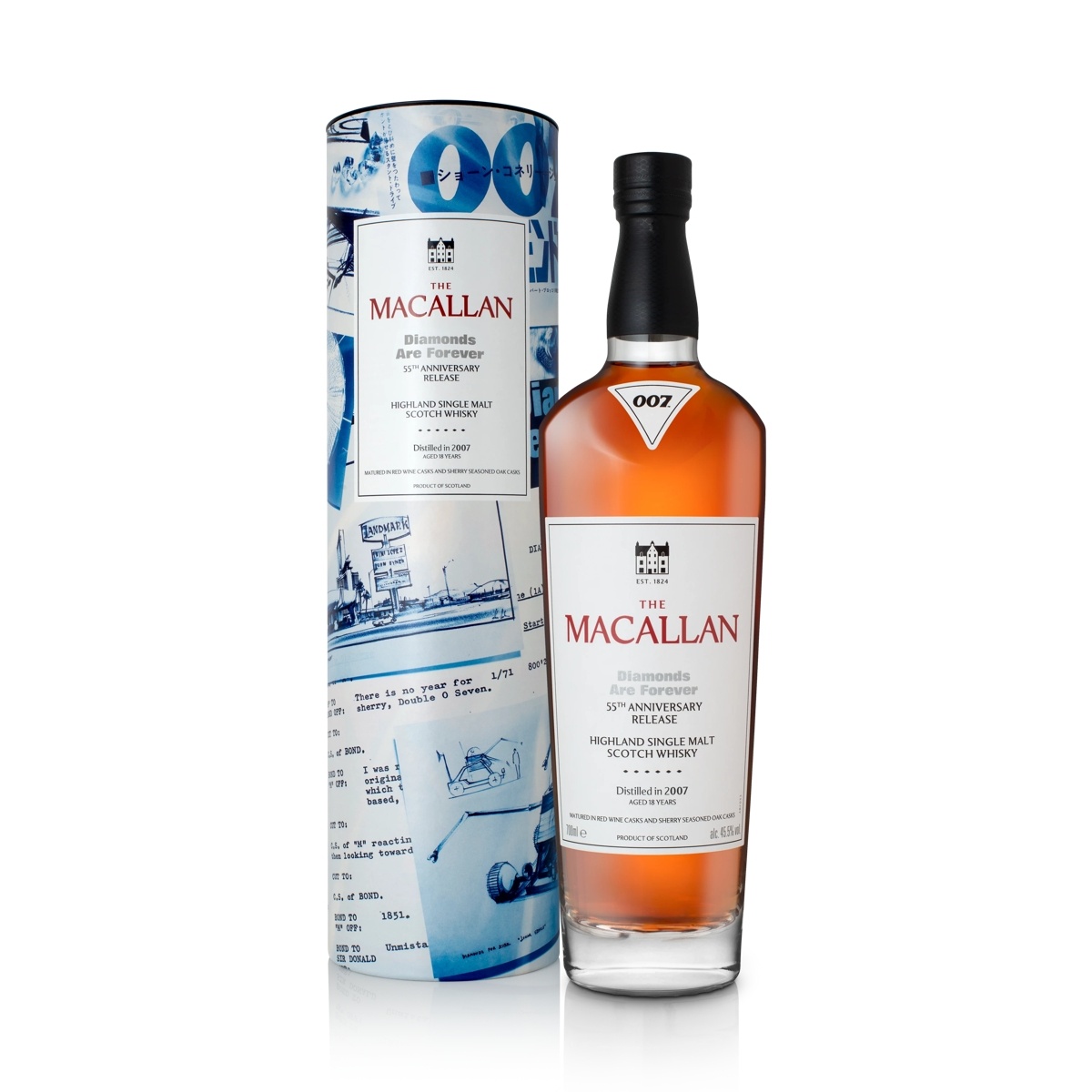 The Macallan, Diamonds are Forever, 55th Anniversary release, 18y, 45.5%