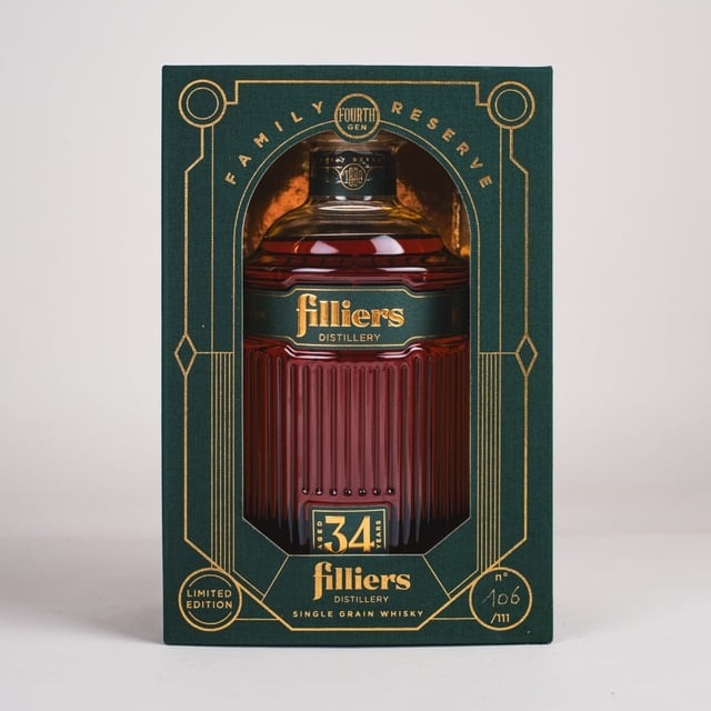 Filliers, Family Reserve II, Limited Single Grain Belgian Whisky, 34y, 52.3%, 70cl