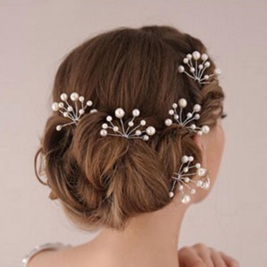 PaCaZa - Hairpins - Parelmoer kleurige Parels - 2 stuks - Elegante Bruidsaccessoire-3