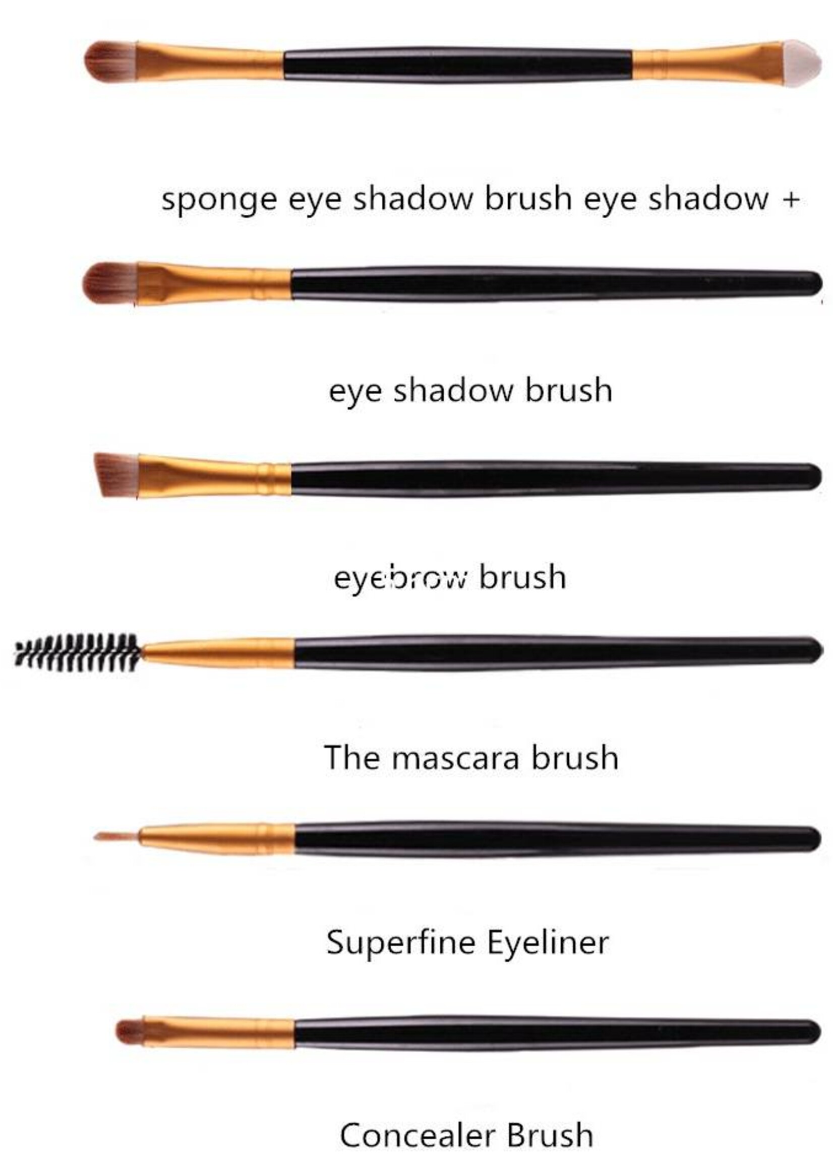 O.Two.O - Professionele Make-up Brush Set - 20 stuks - White with Black