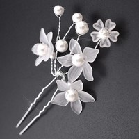 thumb-PaCaZa - Hairpin - Eye Catcher Flowers & Pearls-5